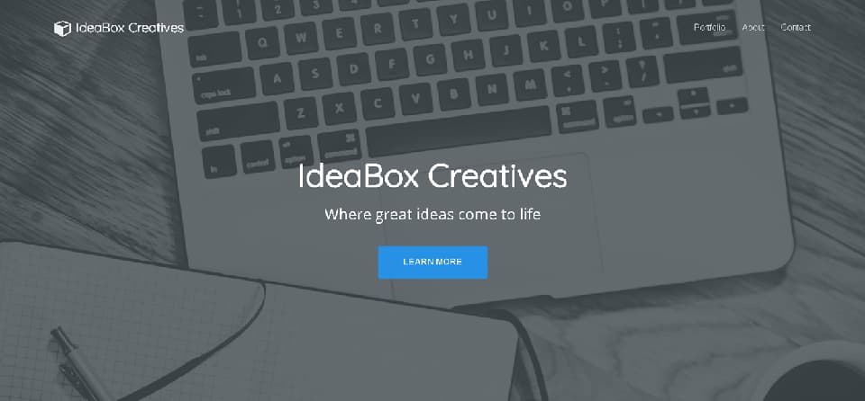 screenshot of IdeaBox Creatives